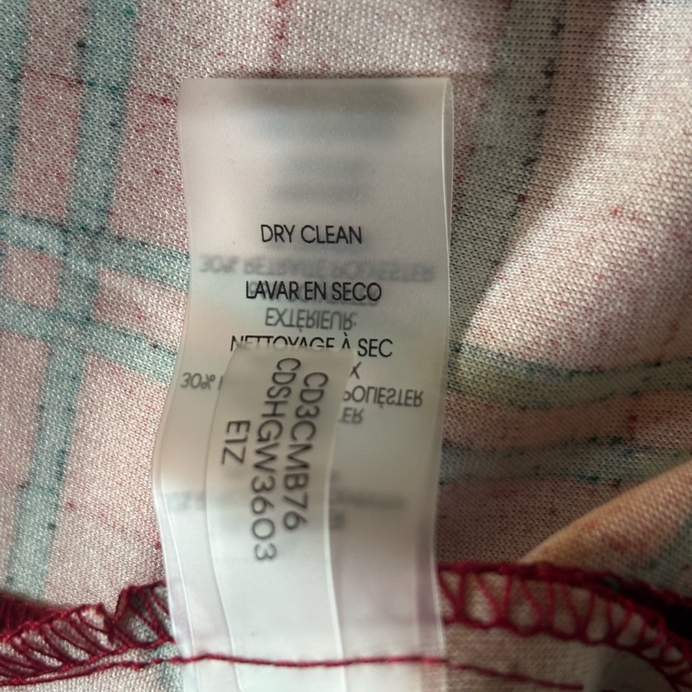 Calvin Klein Red Plaid Dress - Picture 6 of 10